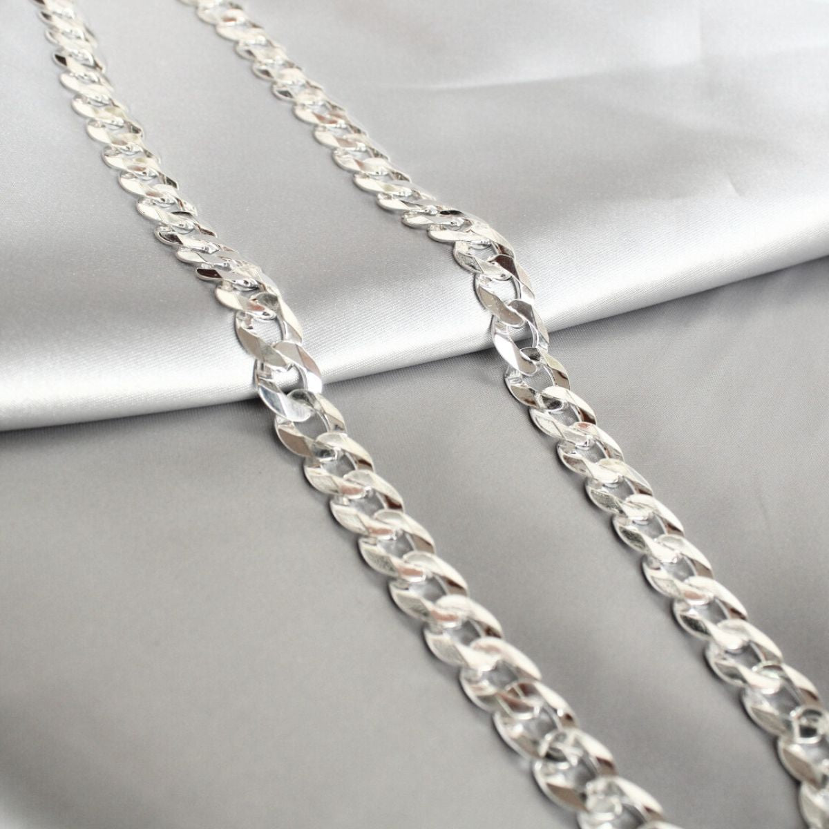 Corrente De Prata 925 Modelo Grumet 70cm 9mm Cordão Masculino
