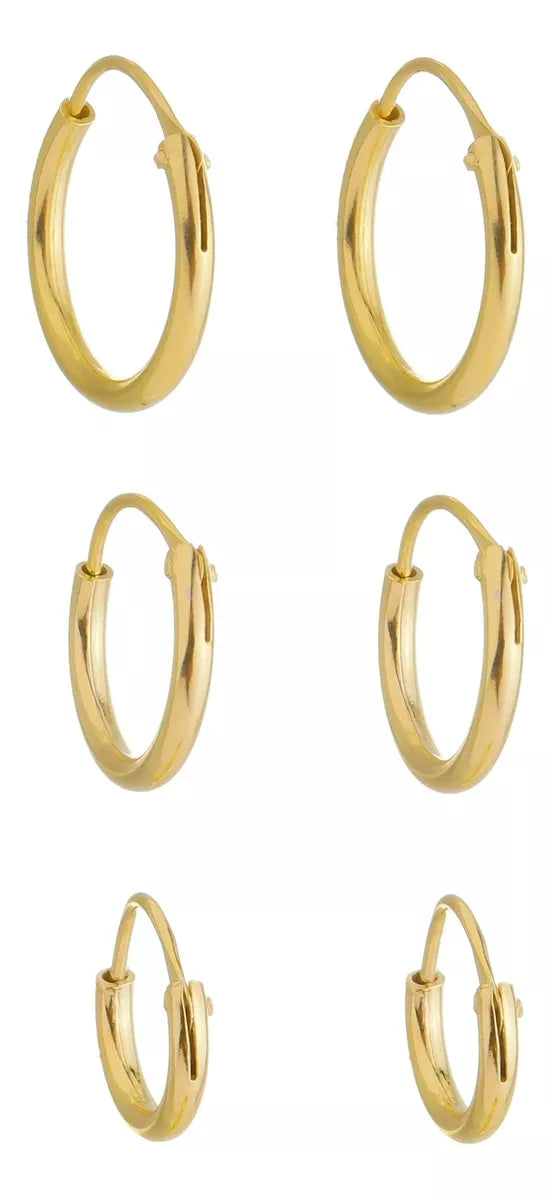 Prata com banho de ouro 18K