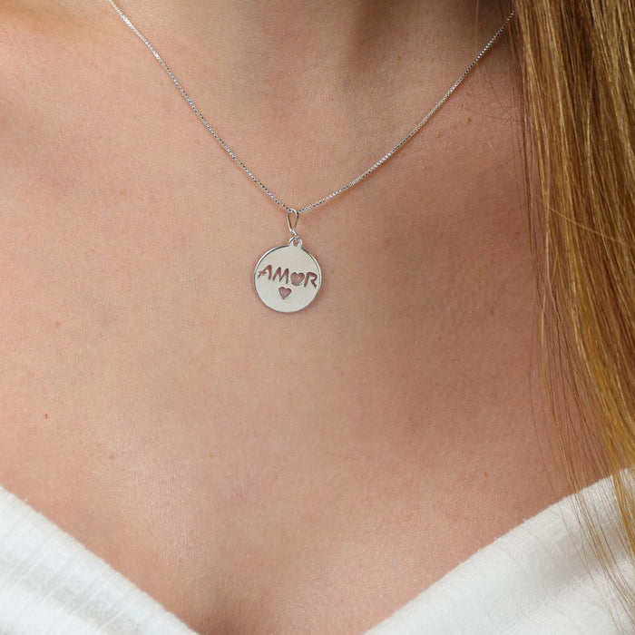 Pingente Personalizado De Prata 925 Nome Amor Feminino