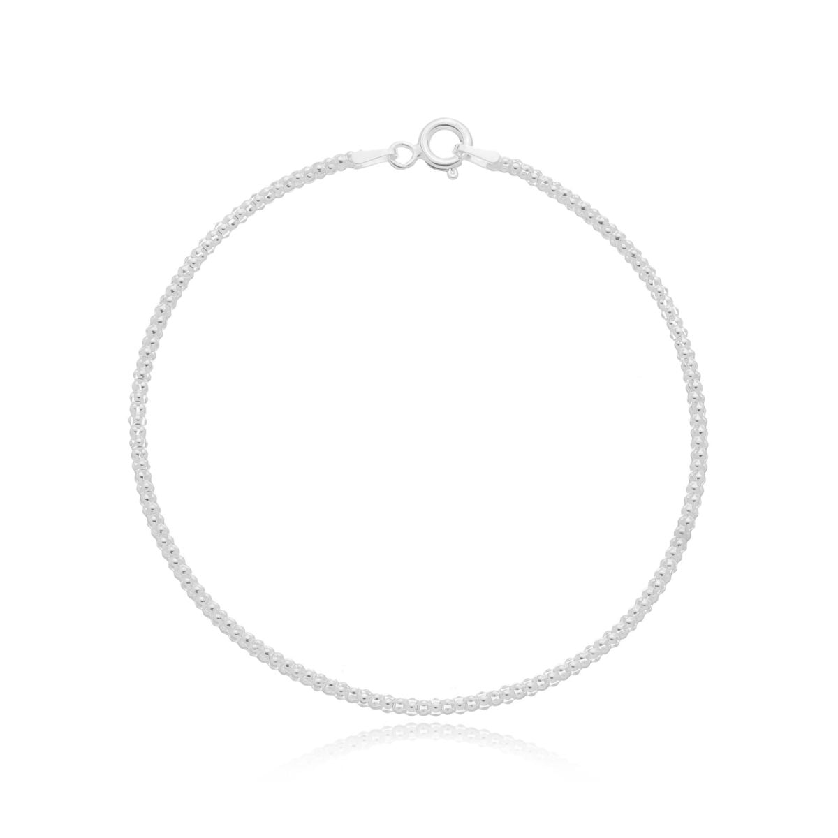 Pulseira Pipoca Feminina Prata 925