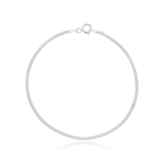 Pulseira Pipoca Feminina Prata 925