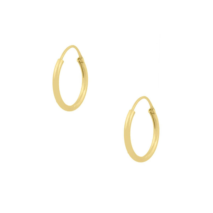 Brinco Argola Banhada A Ouro 16mm