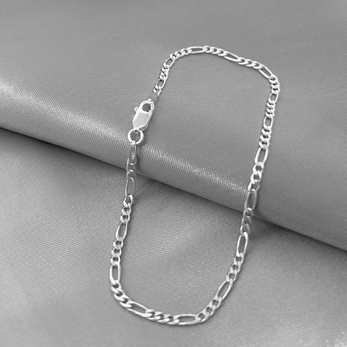 Pulseira 3x1 3mm Prata 925 Legítima