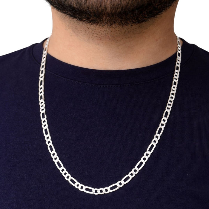 Corrente 3x1 Em Prata 925 60cm 5mm Masculina