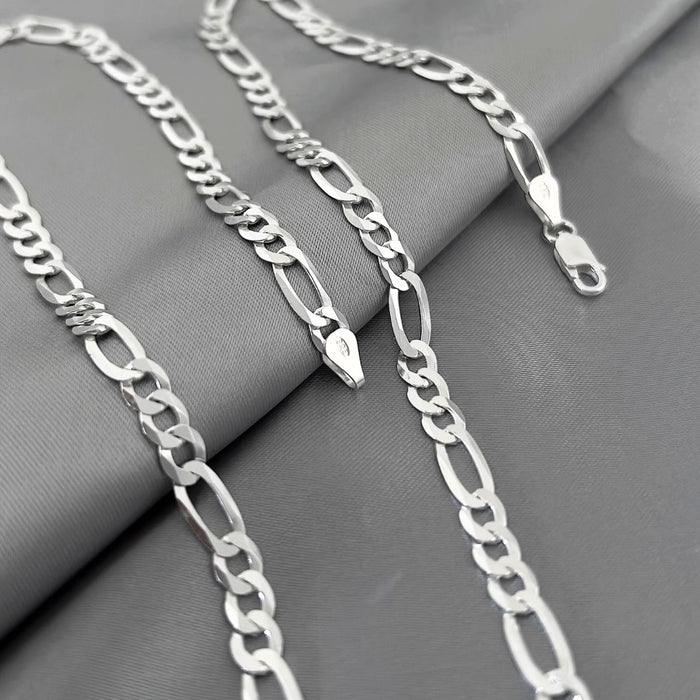 Corrente 3x1 Em Prata 925 60cm 5mm Masculina