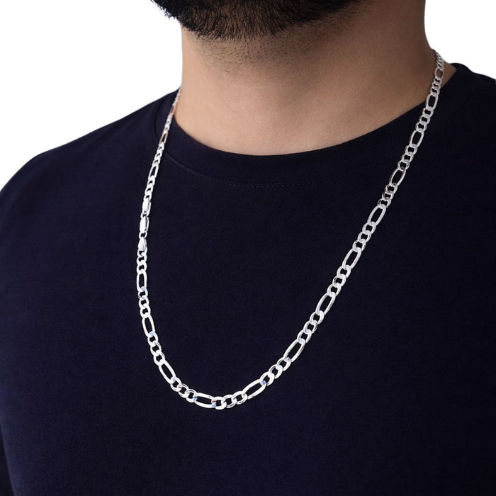 Corrente 3x1 Em Prata 925 60cm 5mm Masculina