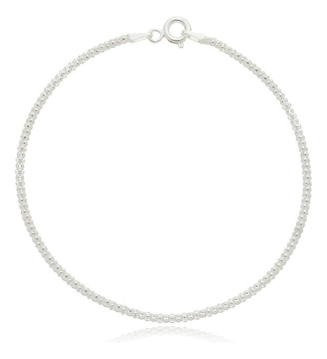 Pulseira Pipoca Feminina Prata 925