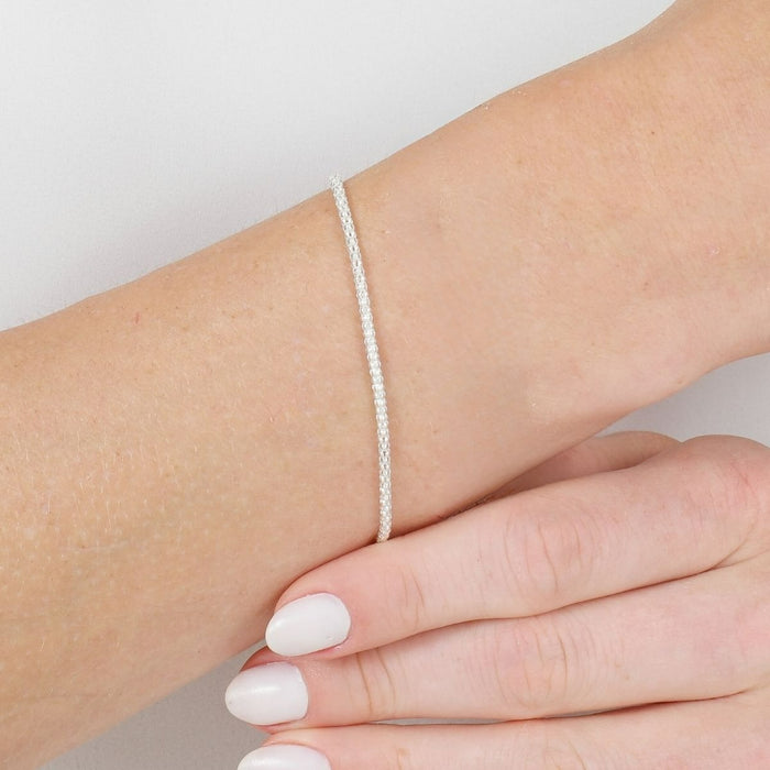 Pulseira Pipoca Feminina Prata 925