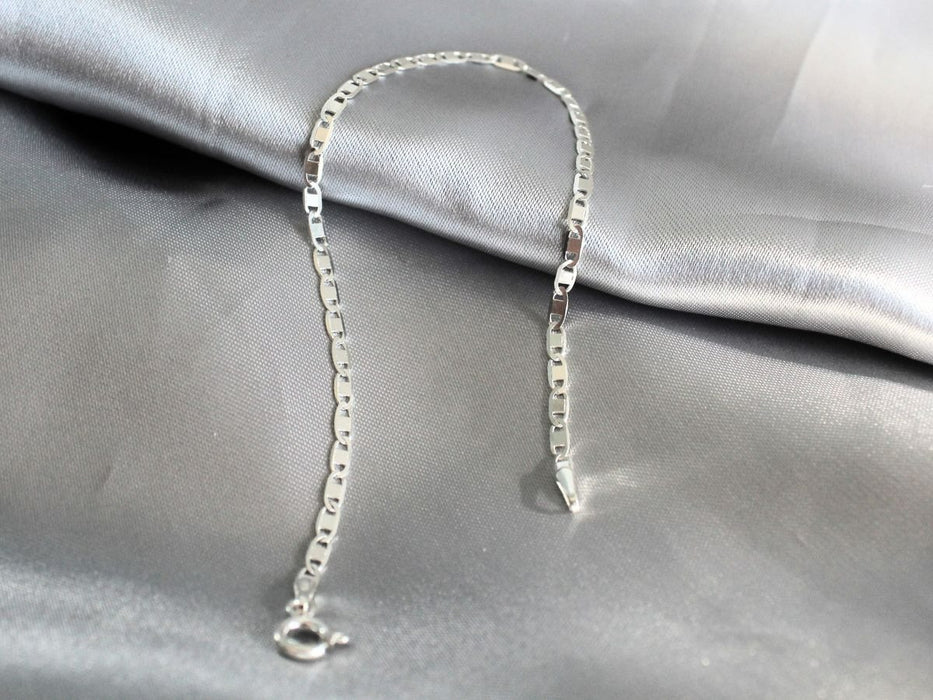 Pulseira Piastrine Prata 925 21cm