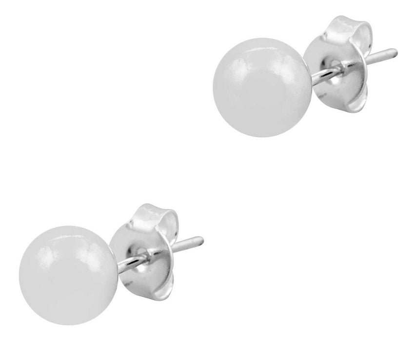 Brinco Bola Feminino Em Prata 925