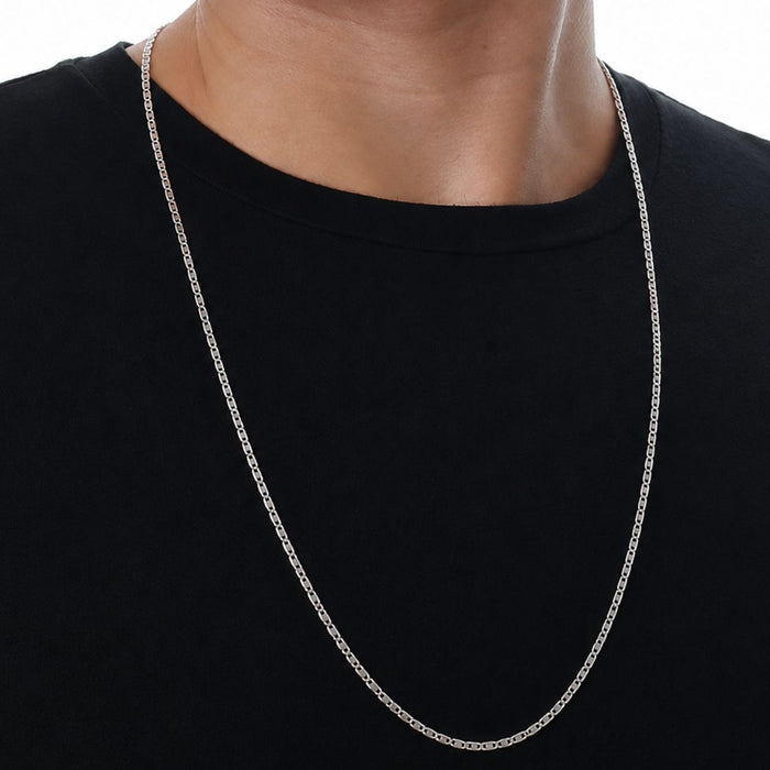 Corrente Piastrine 70cm Prata 925