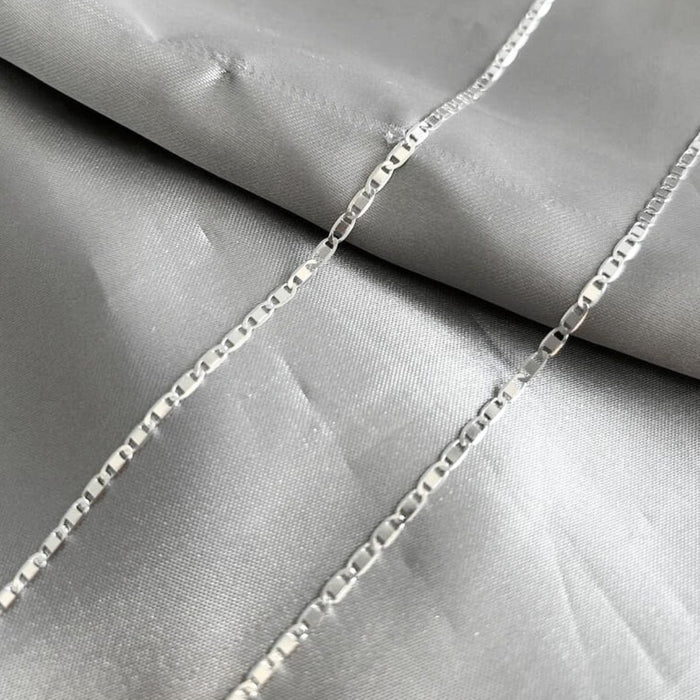 Corrente Piastrine 70cm Prata 925