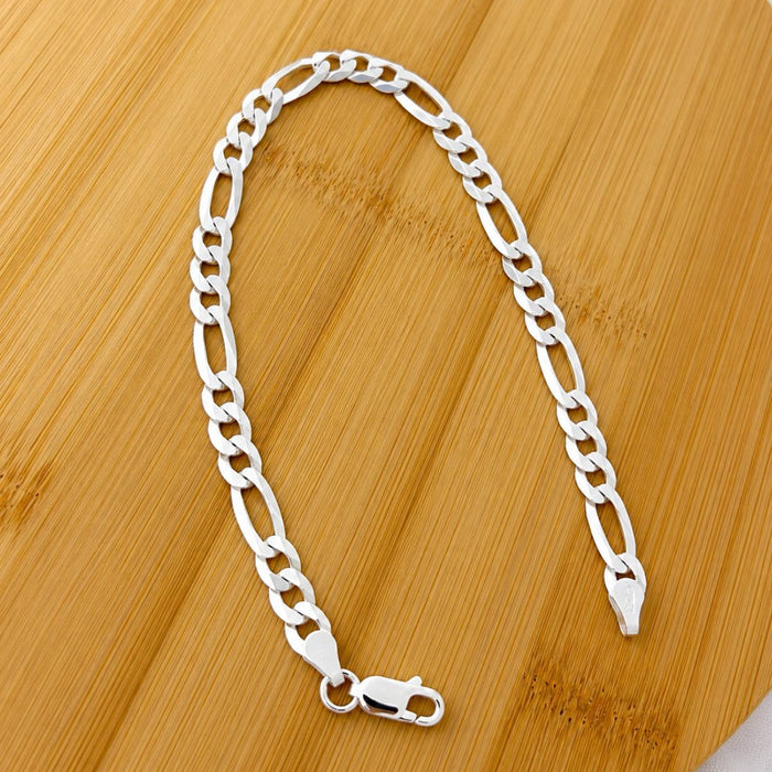 Pulseira 3 em 1 Prata 925 Legítima 5mm