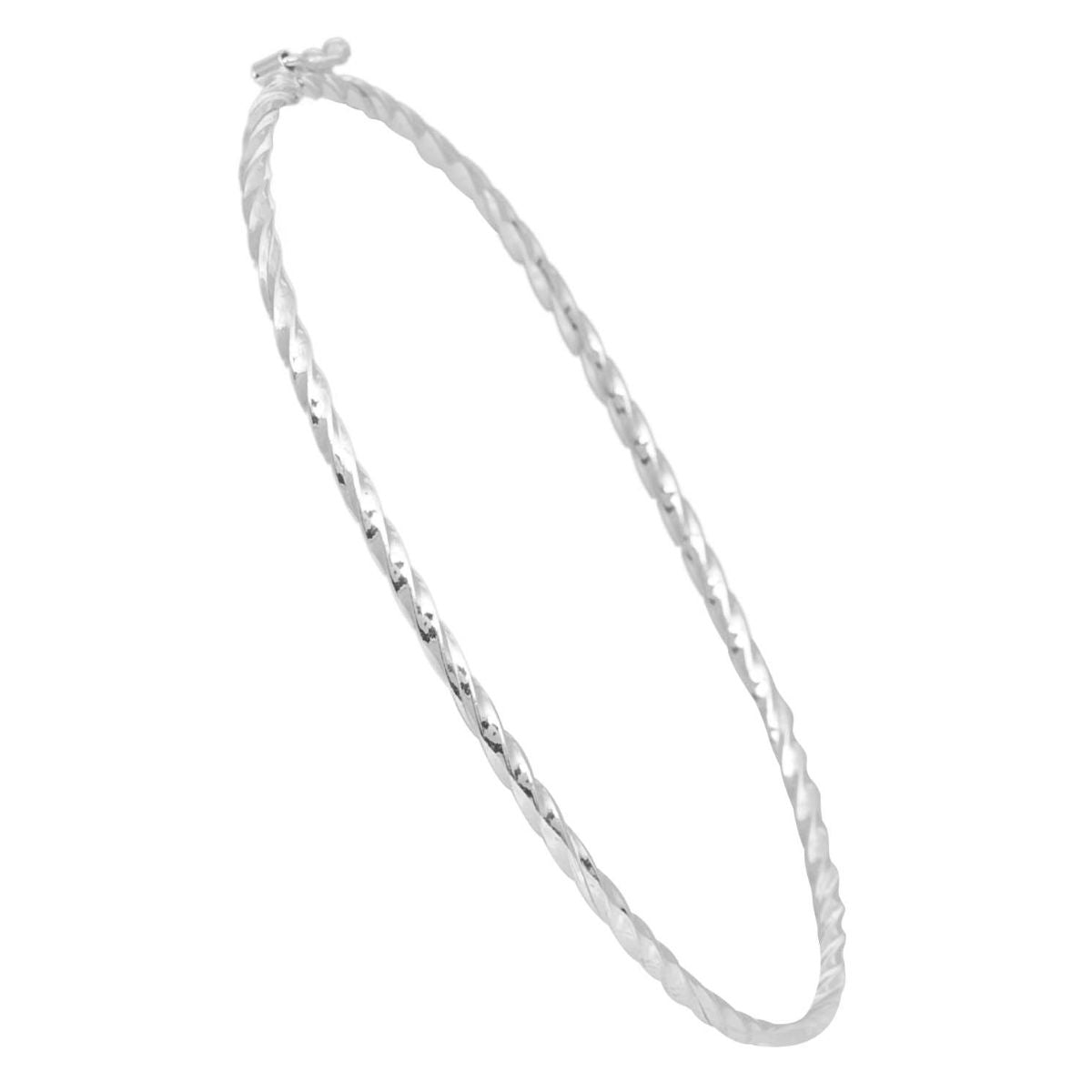 Bracelete Fio Torcido De Prata 925