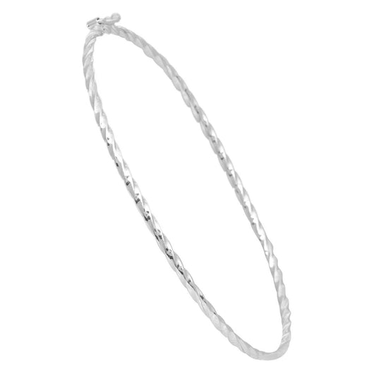 Bracelete Fio Torcido De Prata 925