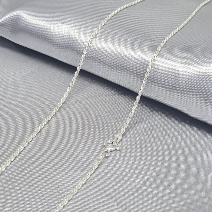 Cordão Baiano 45cm 2mm Prata 925