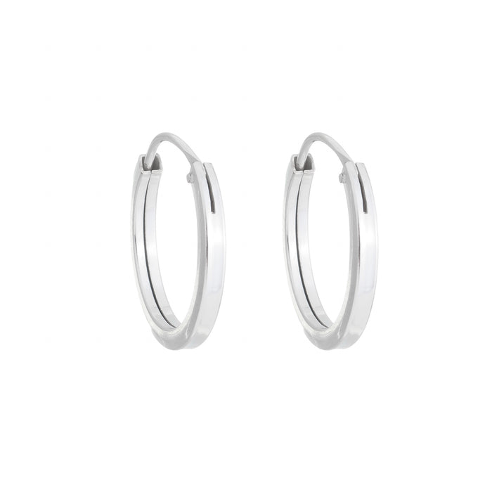Par Brinco Argola Em Prata 925 Legítima 1,2Cm