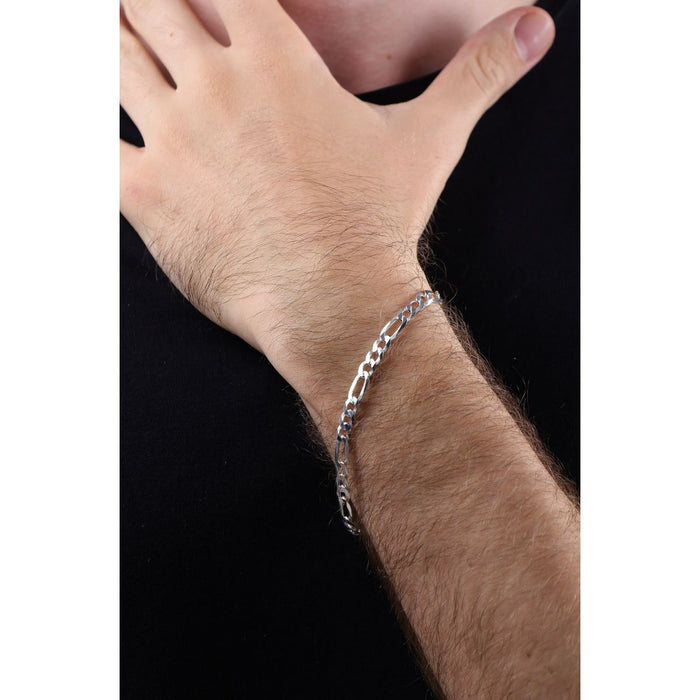 Kit Corrente 3x1 70cm  + Pulseira 21cm Prata Legítima Masculino 3 Em 1