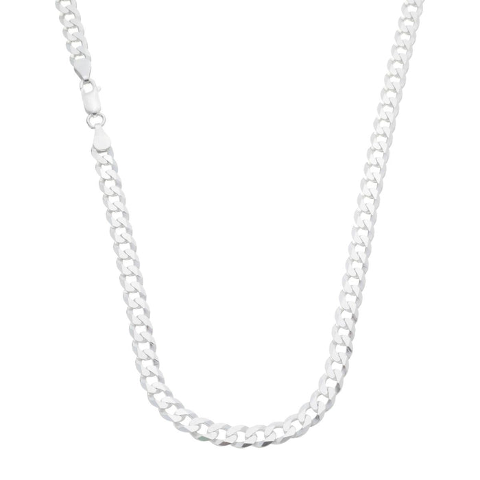 Corrente Cordão Modelo Grumet 60cm 6mm Prata 925 Legítima