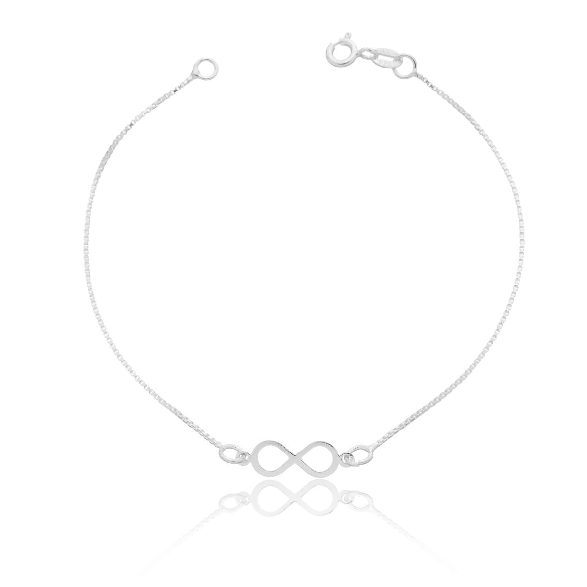 Pulseira Infinito Em Prata 925