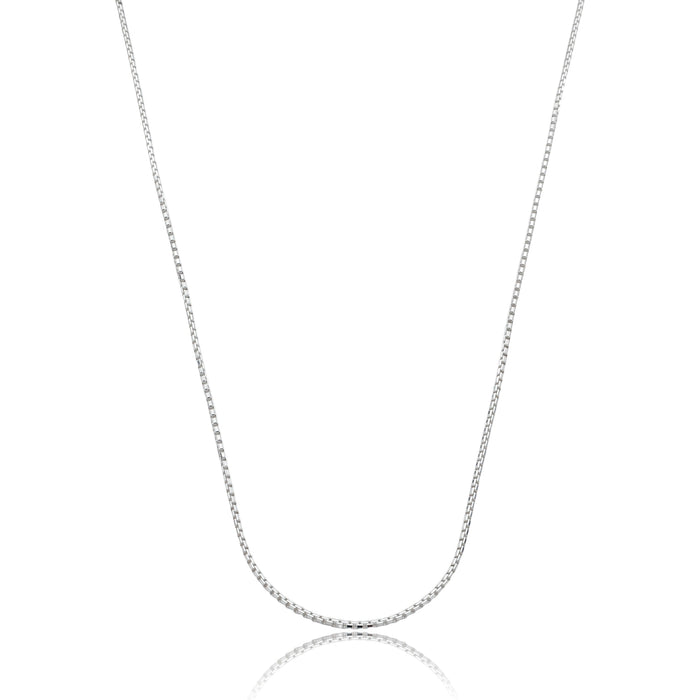 Correntinha Colar Veneziana Feminina 45cm Grossa Italiana Em Prata 925