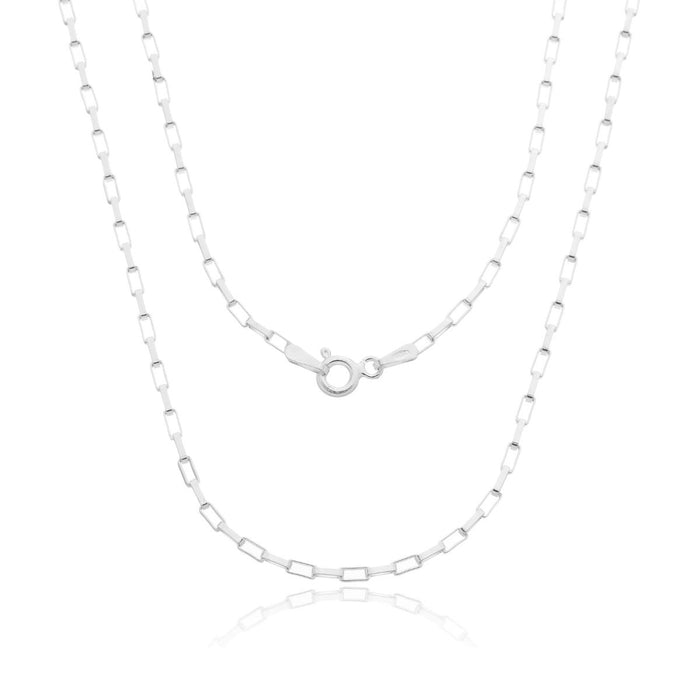 Corrente Cadeado 70cm Prata 925