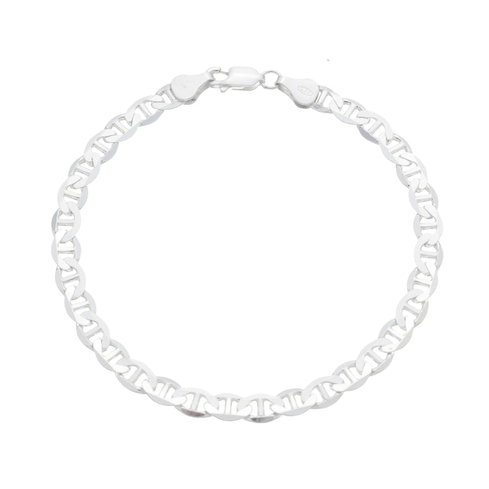 Pulseira Piastrine Grossa 21cm Masculina Em Prata 925 Legítima