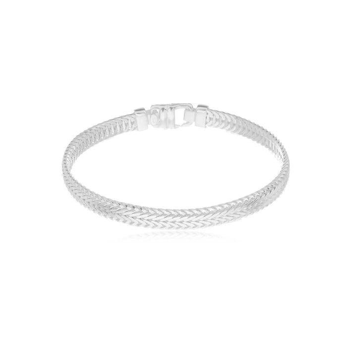Pulseira Grossa Em Prata 925