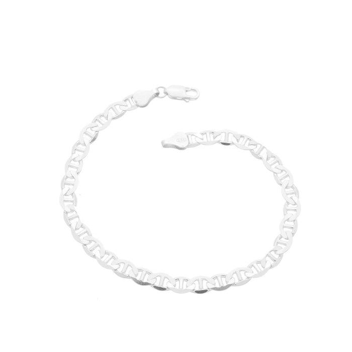 Pulseira Piastrine Grossa 21cm Masculina Em Prata 925 Legítima