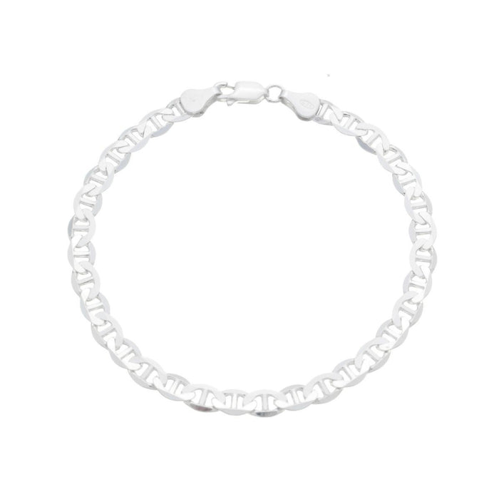 Pulseira Piastrine Grossa 21cm Masculina Em Prata 925 Legítima
